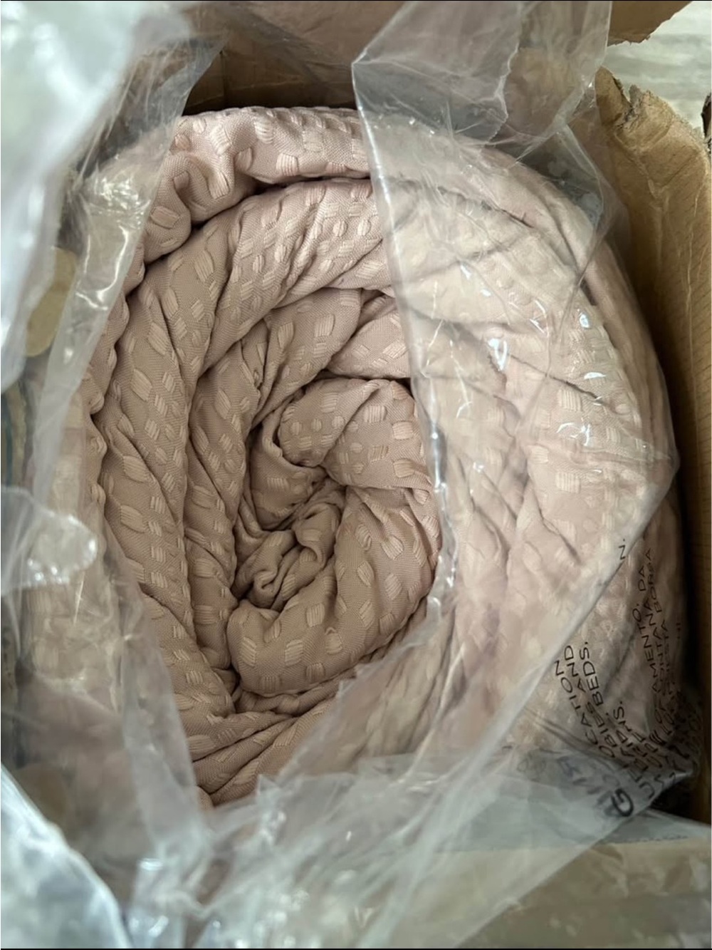 bedsure Comforter Set snatchy waffle pq king size - pink